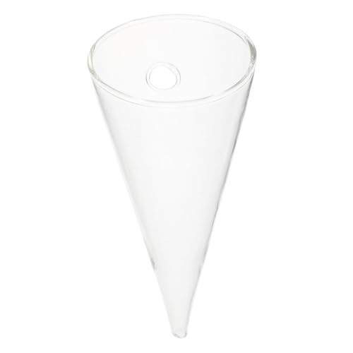 BESTonZON Vase Mural Verre Transparent pour Hydroponie Support Mural pour Propagation Décoration Intérieure Moderne Vase Suspendu pour Plantes sans Terre Design Épuré et Gain de Place