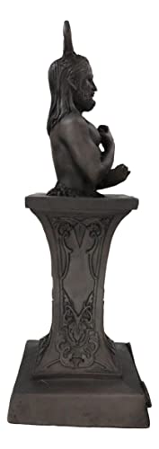 Estatua decorativa Dios Cornudo Masculino Wicca 12.5 in miniatura 5