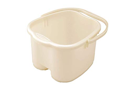 Inomata Pearl Foot Detox Massage Spa Bucket, White (3 Pack)