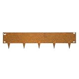 Wovar Bordure de Jardin en Acier Corten 24 x 106 cm Flexible - par pièce