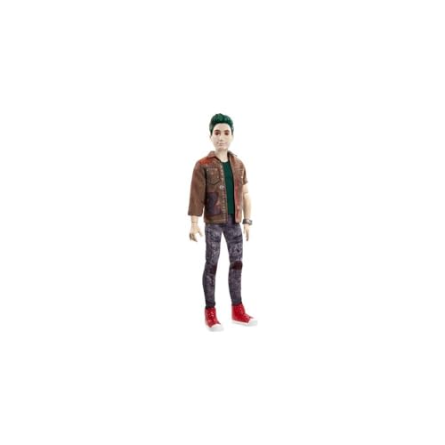 Disney Zombies 2, Zed Necrodopolis Zombie Doll (~12inch) Wearing Zombie Grunge Outfit and Accessories, 11 Bendable “Joints,” Great Gift for Ages 5+
