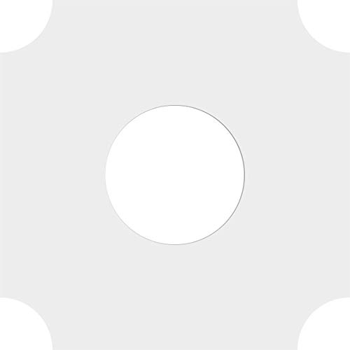 Image of Ekena Millwork CMP10LE-04000 Locke Architectural Grade PVC Contemporary Urethane Ceiling Medallions 10 inchOD x 4 inchID x 6 inchC x 1 inchP