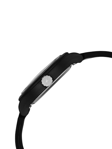 Image of Fastrack Tees Zine with Black Dial Black Silicon Strap Watch for Unisex - 38037PP24W