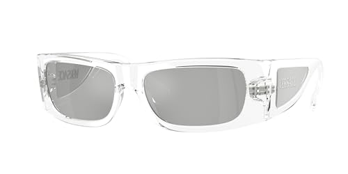 Versace Sunglasses VE 4482 148/8V Crystal Clear Mirror Silver