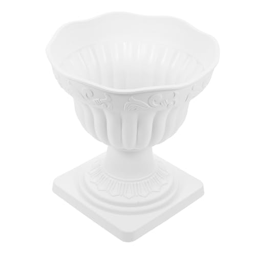 Yardwe Jardinière Urne Style Colonne Romaine Vintage pour Fleurs Pot De Fleurs Intérieur pour Porche Mariage Maison Et Jardin