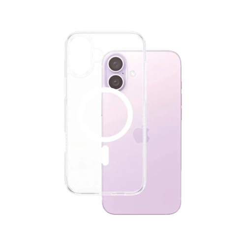 Panzer Coque Rigide en Verre Compatible MaSafe pour iPhone 16 Plus - Transparent