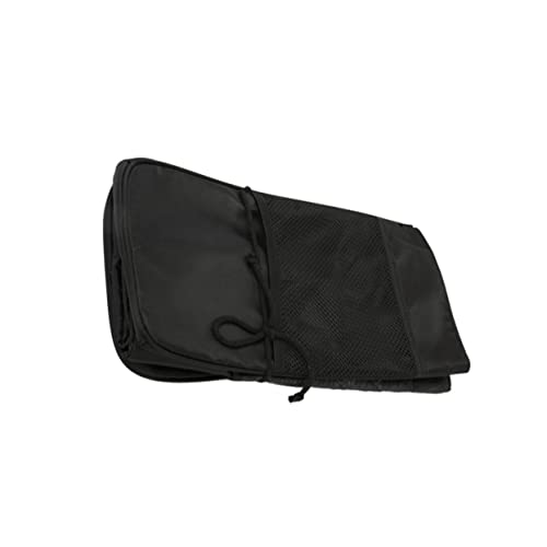 SEWACC Sewing Machine Cover with Zipper Pouch Black Oxford Material Storage Case for Home and Shop Use Durable Protection for Sewing Tools and Equipment Easy to Clean and Maintain