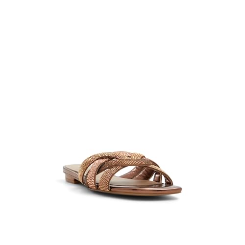 Image of Aldo corally Women's Bronze Textile Sandals