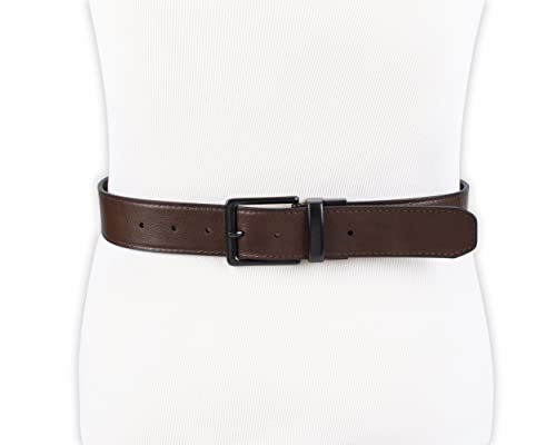 Image of Levi's Leather Men's Levis 40Mm Reversible Belt With Brushed Silver Buckle