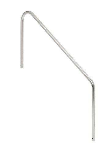 S.R. Smith 2HR-4-049 2-Bend Swimming Pool Handrail, Stainless Steel, 4-Foot, Rail