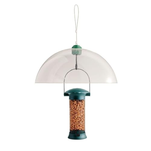 Gardman A01158 Squirrel Baffle Bird Feeding Station, Clear, 12.5 x 14.5 x 4 cm