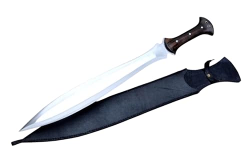 28 Inch Long Celtic Pride Sword Custom Handforged J2 Steel Full Tang Hunting Sword Rosewood Grip with Leather Sheath Combat Sword by Empire Industry