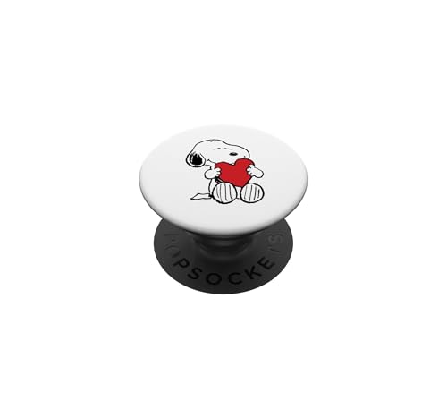 Snoopy Hugging Heart Love Design PopSockets Adhesive PopGrip