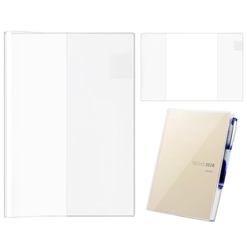 A5 Clear Planner Cover Fits for Hobonichi Techo Cousin 2026 A5 Compatible with Midori Protector for Stalogy Notebooks (1-pack)
