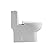 Casa Max 1-Piece 1.2/1.6 GPF Dual Flush Elongated Toilet in White Seat Included