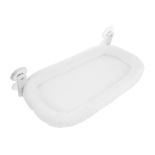 HEMOTON Cat Hammock Window Perch Soft Plush Sunbathing Bed for Cats Kittens Small Dogs Rabbits Sturdy Suction Cups Portable Design for Sunny Window Lounging Observation