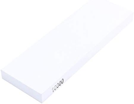 10000 Grit Kitchen Knife Sharpener, White Corundum Whetstone for Straight Razors, Double,Sided Whetstone Sharpener