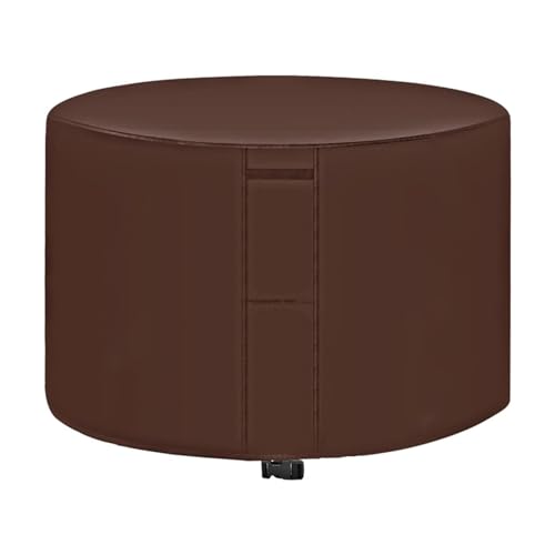 Housse protection imperméable table ronde extérieure durable café - 2