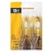 Sylvania Small Base Indoor/Outdoor 15 Watts Light Bulbs