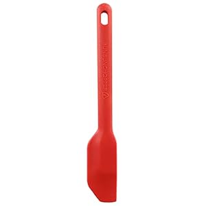 K&A BBSP-RD Spatula, Silicone, For Bun Chopper, Slim Type, Mini, Red
