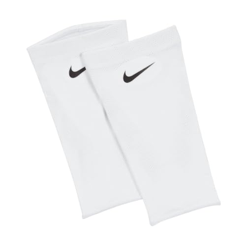 Nike Unisex Guard Lock Elite Football Schienbeinschoner Stutzen, White/Black/Black, XL