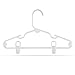 Hangorize 24 Plastic Multi-Purpose Pant Hangers Clips - Heavy-Duty Kids/Baby Clip Hangers - Non-Slip Plastic Baby Pants Hangers Clips - Closet Skirt, Shorts, Bottom, Pants, Jean, Coat, Skirts