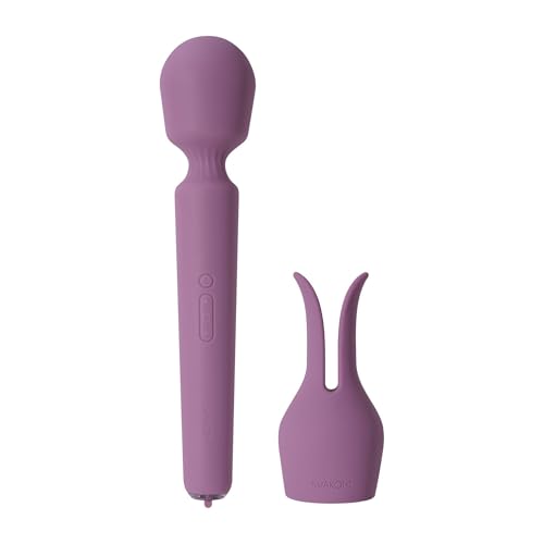 SVAKOM Emma Neo 2 App Compatible Rechargeable Silicone Heated Wand Vibrator - Lavender