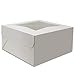 Cake Boxes 12 x 12 x 5, Bakery Box Has Double Window, Cake Supplies, 10 Pack.
