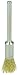 Weiler 26106 0.005" Wire Size, 1/4" Diameter, 1/8" Stem Size, Brass Bristles, Miniature End Brush, Made in the USA