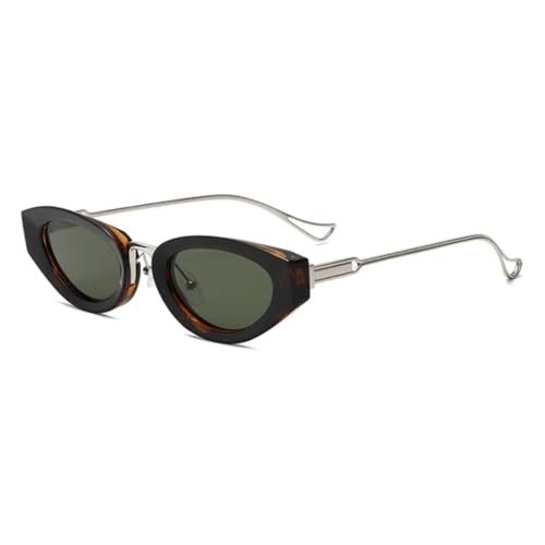 Lunettes de soleil œil de chat à verres dégradés jaunes et protection UV400 solaire chic