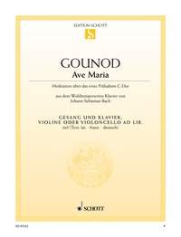 Ave Maria: D major. low voice and piano; violin (cello) ad libitum. grave.      Sheet music – January 1, 2000