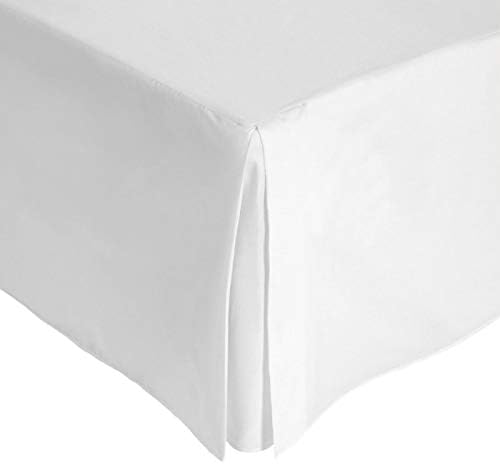 Linen Zone 400 Thread Egyptian Cotton Base Valance Sheet Hotel Quality, White - King