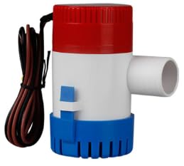 FONGKNOX 12V 1100GPH Submersible Bilge Water Pump 29mm Outlet Marine Boat RV Caravan Camping Fishing Pool Fountain