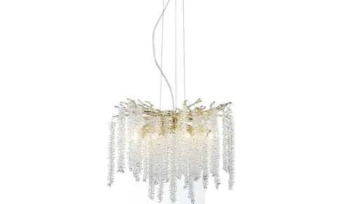 Lustres modernes en cristal pour hauts plafonds et grands salons