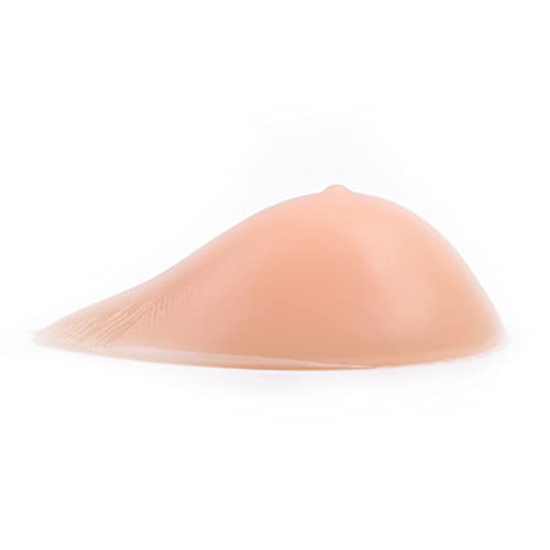 DFGGE Faux Seins Forme Asymétrique En Silicone Mammaire Auto-Adhésif Prothèse De Mastectomie Concave Soutien-Gorge Rehausseur Inserts Pour Travestis Et Cosplay,Right side only,CupA :200g Cover