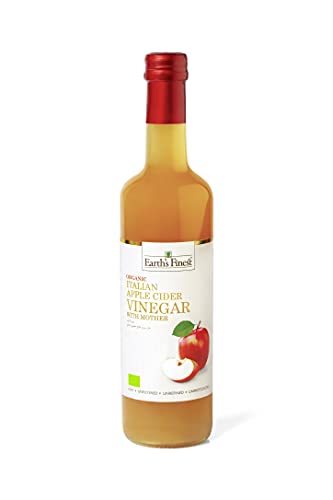 Earth's Finest Organic Apple Cider Vinegar with Mother - 500ml | Unfiltered, Raw, 100% Natural | Antioxidant Rich & Low in Calories (Pack of 2)