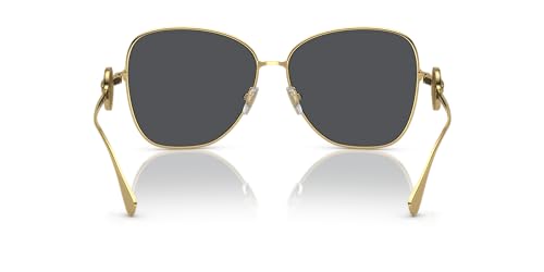 Versace Woman Sunglasses Gold Frame, Dark Grey Lenses, 60MM4