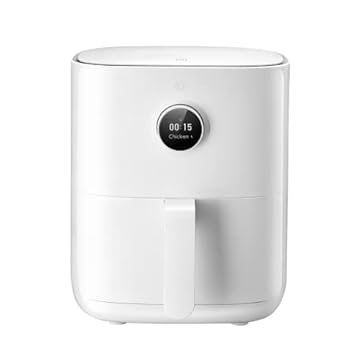 Xiaomi Mi Smart Air Fryer 3,5L – Mais de 100 receitas no aplicativo, controle automático de calor e tempo, temporizador 24h, vários modos de fritar fermento e descongelar [Official UK] Branco,