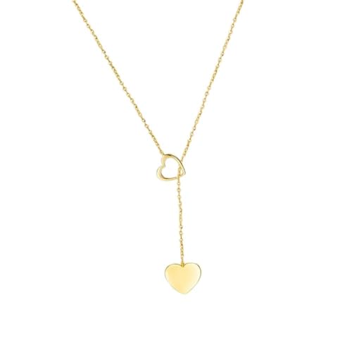 Collier pendentif cœur rond femmes chaîne ras du cou bijoux fins 925