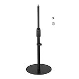 Kensington A1010 Teleskop-Tischhalterung für Video-Zubehör wie Mikrofone, Webcams und Beleuchtungssysteme, Stativ mit rutschfestem Standfuß, Halterung für technische Geräte und Zubehör (K87651WW)