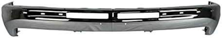 MBI AUTO - Chrome, Steel Front Bumper Impact Bar Fascia Compatible with 1999 2000 2001 2002 Chevy Silverado Pickup 99-02, GM1002376