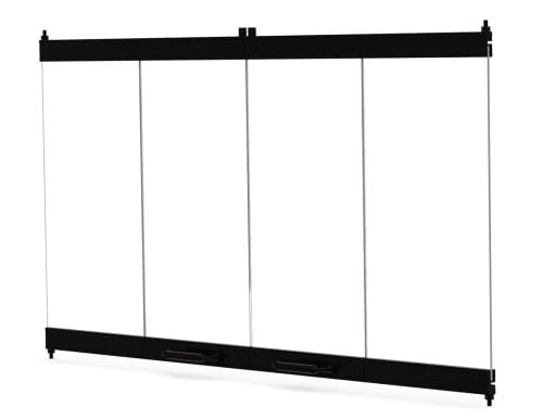 Fireplace Glass Doors For Marco Fireplace (Black Finish) #TOP7