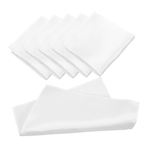 FOMIYES Men's Silk Pocket Square Orange Handkerchief for Suit Decorative Accessory for Business Wedding Party