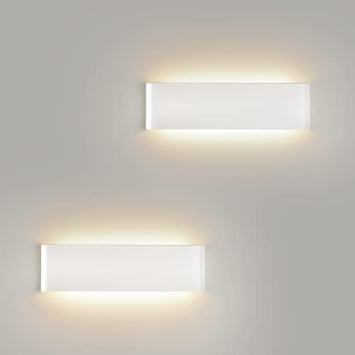 Applique LED Da Parete Moderna - 10W, Luce Calda 3000K, Bianco, Per Camera Da Letto, Soggiorno - Foto 4