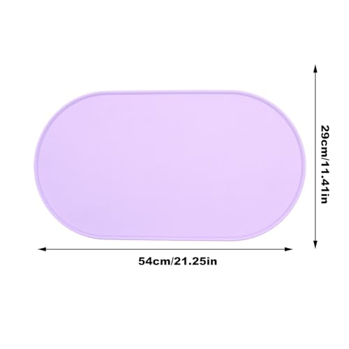 Silicone Dog Food Mat, Waterproof Puppy Bowl Pad, 21.26x11.42x0.39 in Pet Feeding Carpet, Spill-Proof Water Bowl, Ideal for Cat & Trays, Perfect to Indoor and Outdoor Use – Image 3