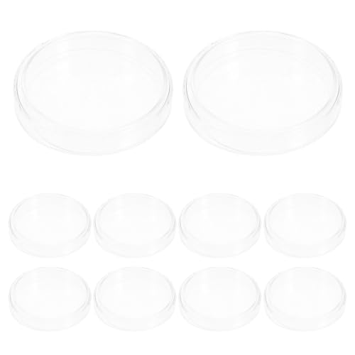 Boîtes de Pétri avec Couvercles Ventilés en Verre Transparent 90mm Expériences Scientifiques