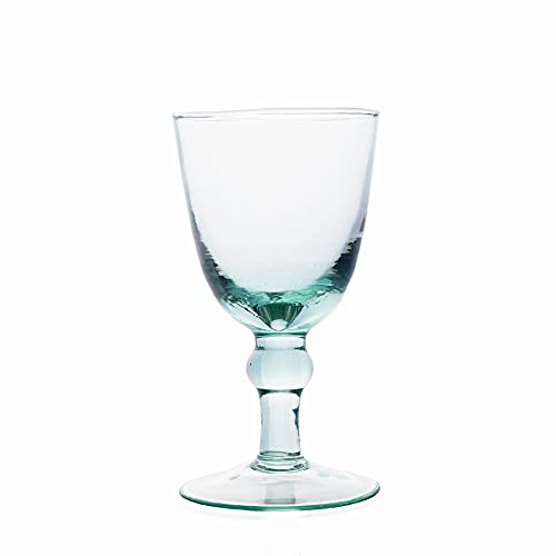 Grehom Recycled Glass Wine Glasses (Set of 2) - Curved Ball (275m...