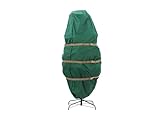 Covermates Keepsakes Upright Christmas Tree Storage Bag – Heavy-Duty Holiday Closet Cover Trees – Durable 300D Polyester with Cinch Straps & Zipper Access – Christmas Tree Bags Storage, Green