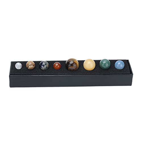 Halearo Modelo de Adorno de Cristal de 8 Planetas para Educación sobre el Solar, Material de Cristal Ideal para Entusiastas del Espacio, Adecuado para Decoración del Hogar