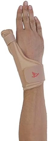 SpiffySky Thumb Spica Splint Brace Support [Fits For Both Hands] (Beige)